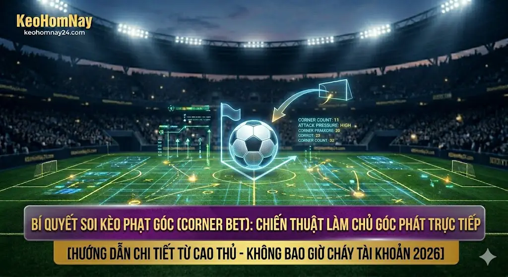 Bí quyết soi kèo phạt góc: Cách chọn "mỏ vàng" Corner Bet từ cao thủ