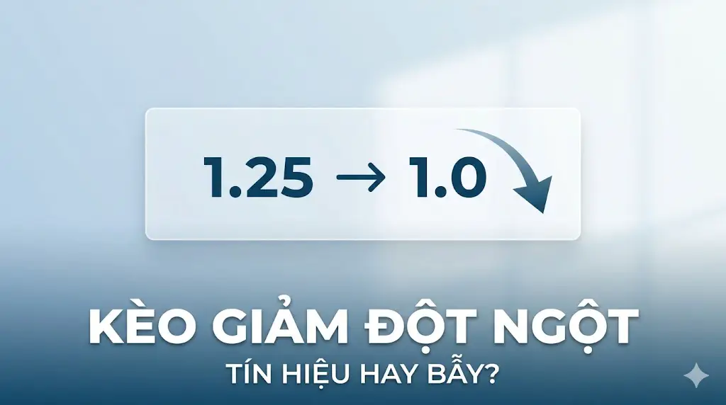Tại sao tỷ lệ kèo giảm đột ngột trước giờ G? Giải mã ý đồ nhà cái từ A-Z
