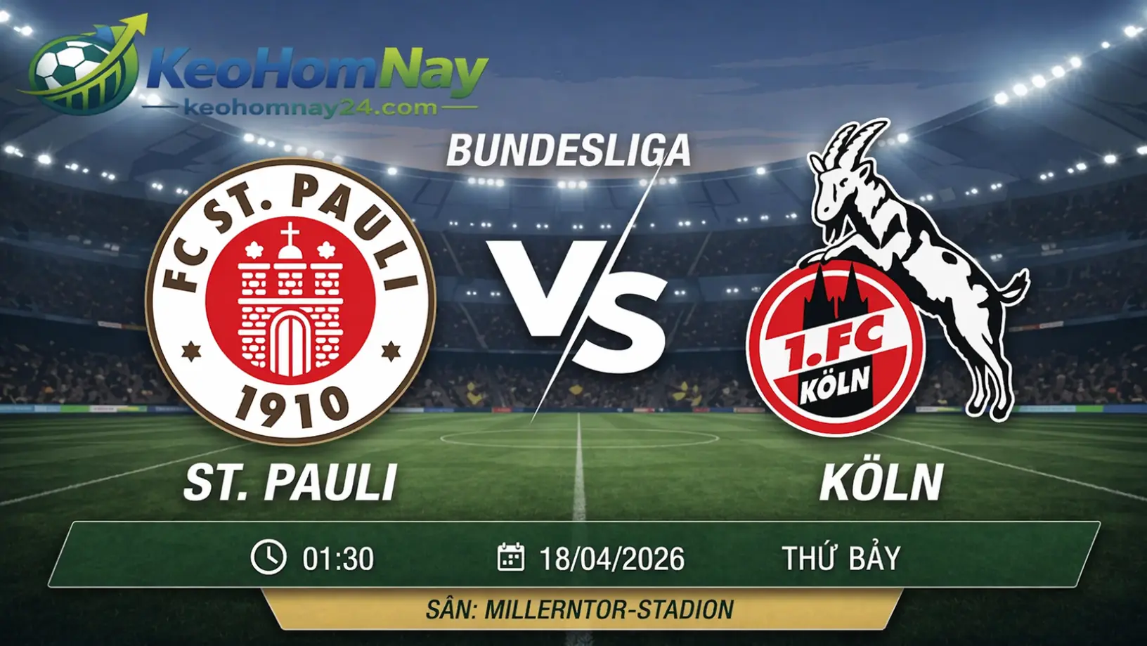 Soi kèo St. Pauli vs Köln: Bản lĩnh sân nhà đối đầu kinh nghiệm, cửa nào sáng hơn?